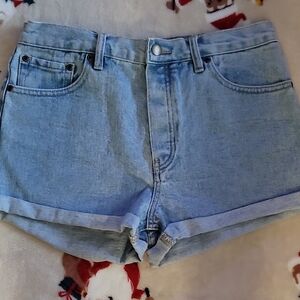 Light Blue Denim Women's Shorts